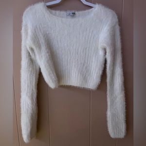 White Fuzzy Sweater